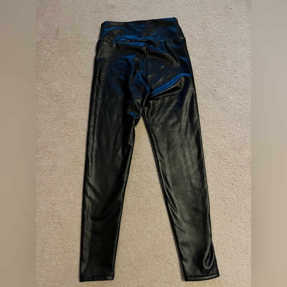 Women’s Faux Leather Leggings Black Size Small - Picture 4 of 5